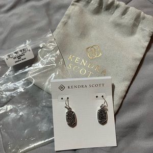 Kendra Scott Platinum Drusy Earrings